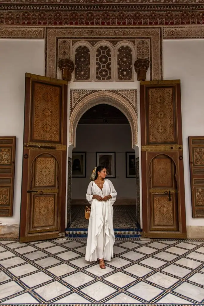 Solo female traveler exploring the stunning landscapes of Morocco